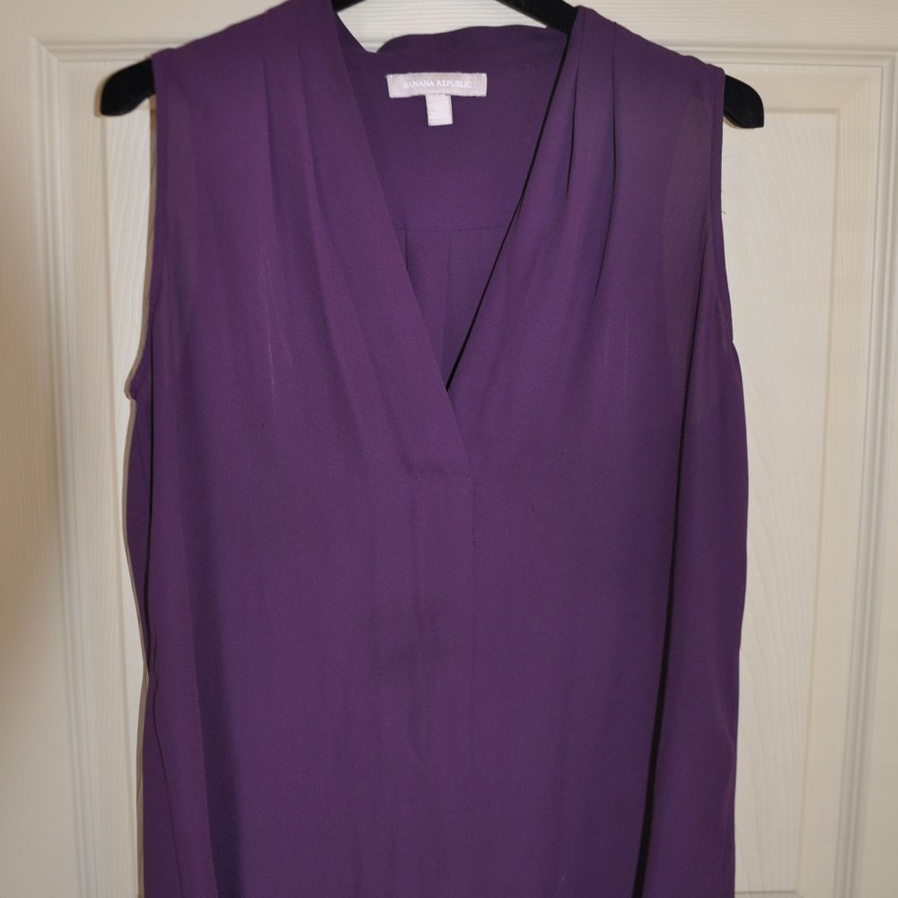Banana Republic Size S Purple Blouse